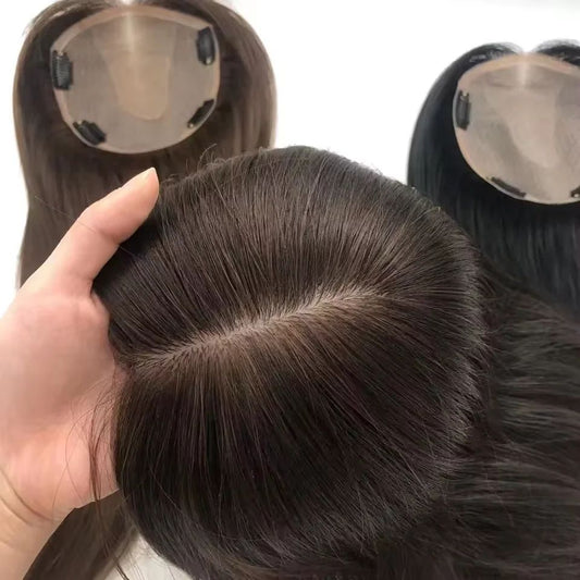 Silk skin Base Human Hair Topper